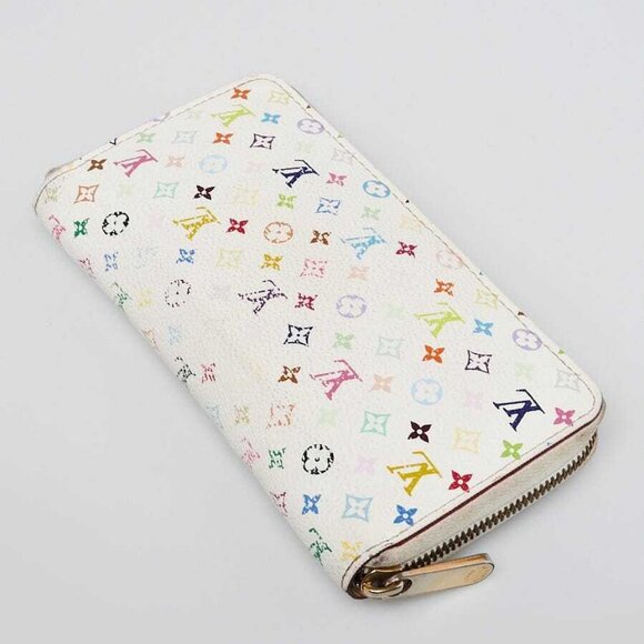 Louis Vuitton White Monogram Multicolore Zippy Wallet - Picture 2 of 8